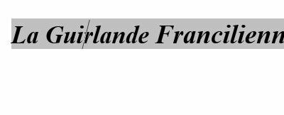 La Guirlande Francilienne (Danse folklorique)