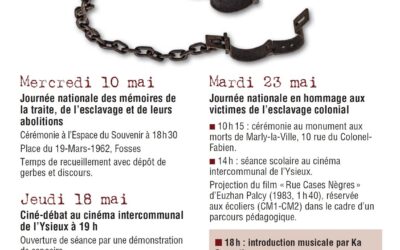 Commémoration des victimes de l’esclavage et de la traite négrière