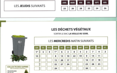 Calendrier de collecte des déchets 2020