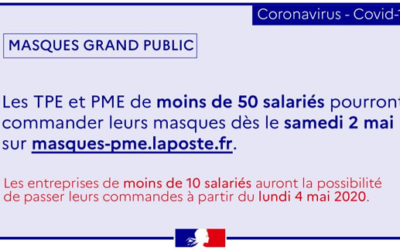 Mise en place d&rsquo;une plateforme de commercialisation et de distribution de masques grand public