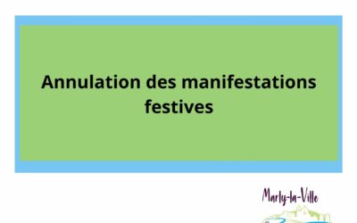 Annulation des manifestations festives