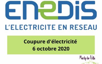 Coupure électricité le 6 octobre