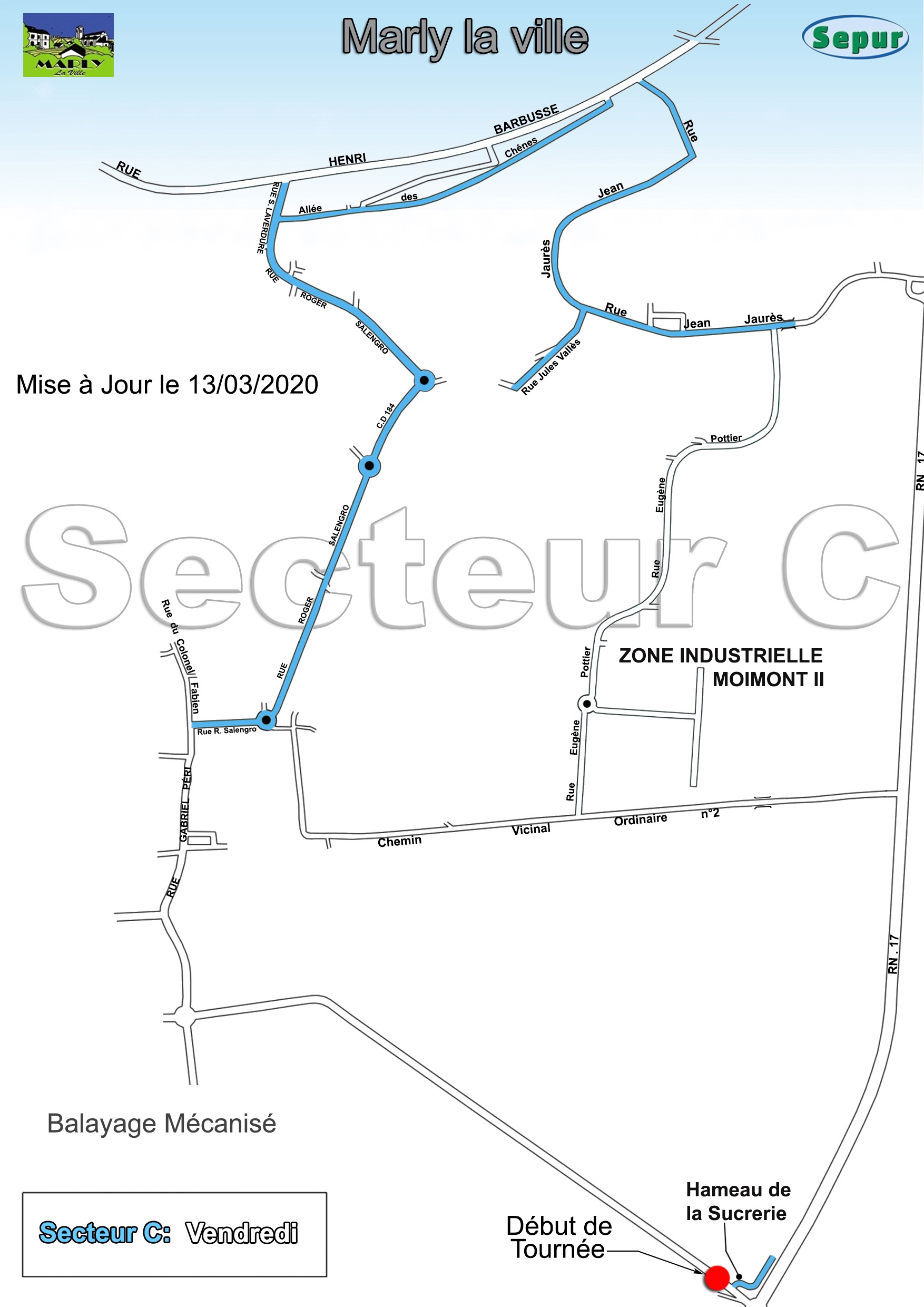 SEPUR Balayeuse plan complet MLV mise a jour le 13-07-2020