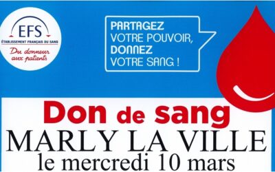 Don de sang – Mercredi 10 mars 2021