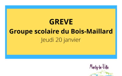 Mouvement de grève – Groupe scolaire du Bois-Maillard le 20/01