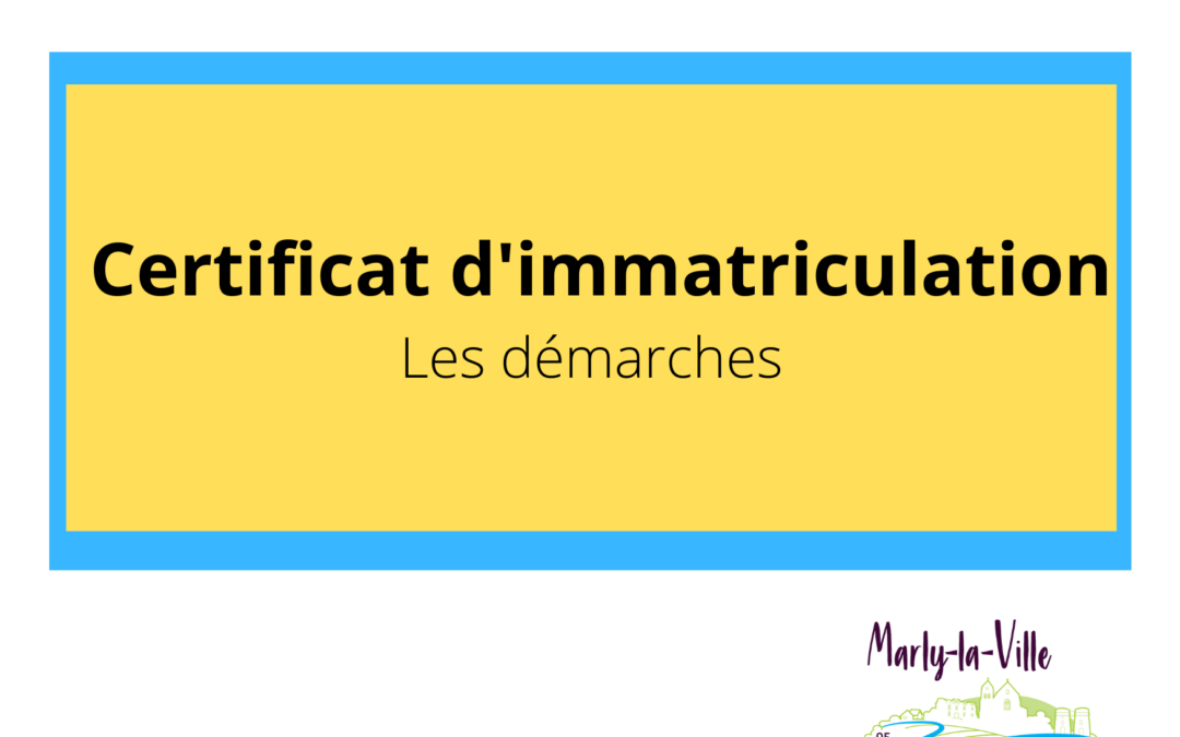Informations – Certificat d&rsquo;immatriculation