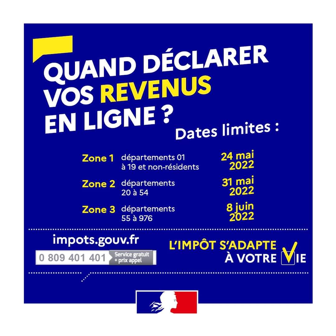 2 – Quand déclarer vos revenus en ligne