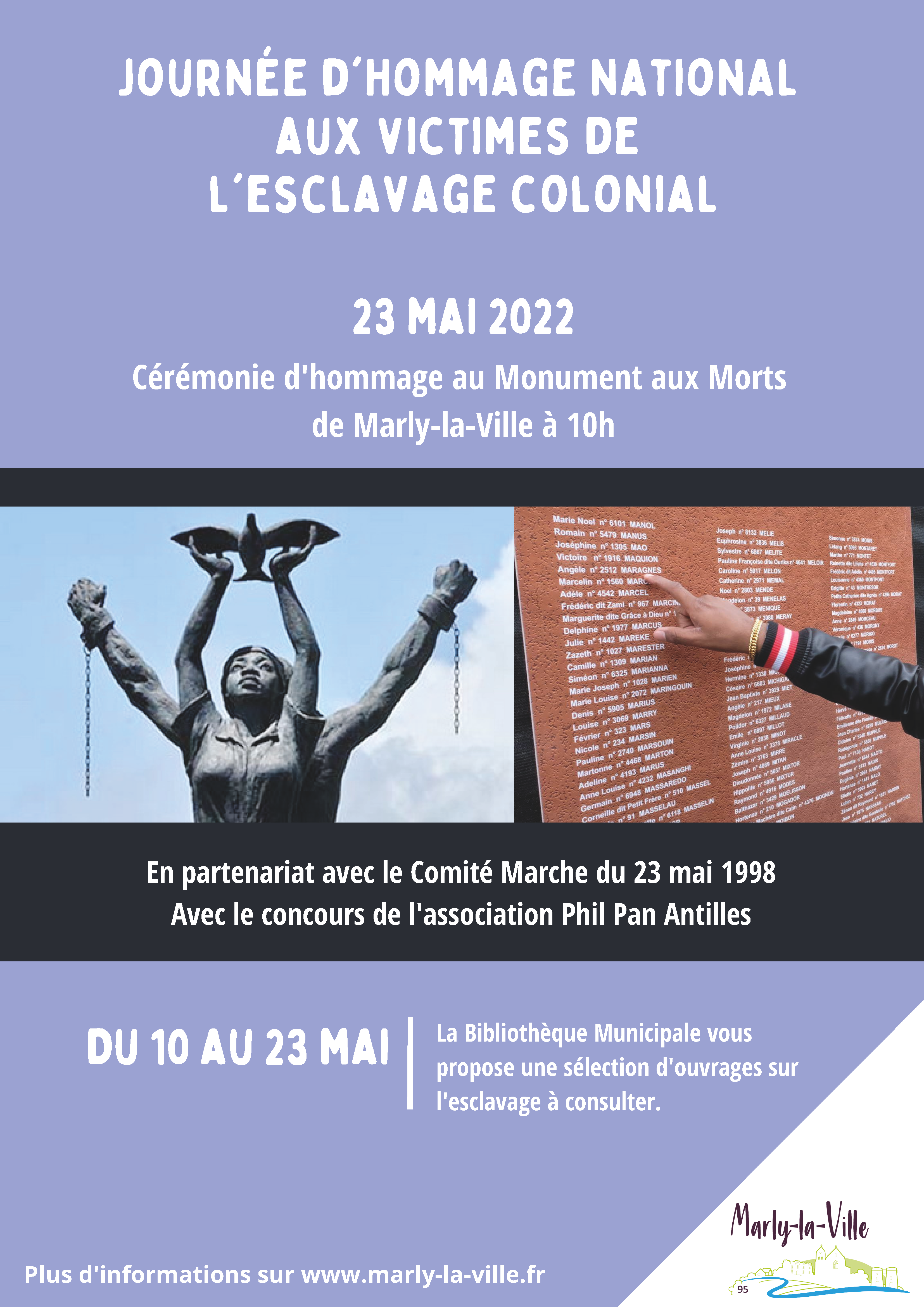 Journée d’hommage national aux victimes de l’esclavage colonial le 23 mai
