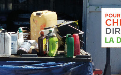 Les déchets chimiques : direction la déchèterie