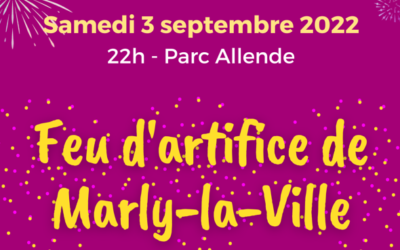 Feu d&rsquo;artifice à Marly-la-Ville