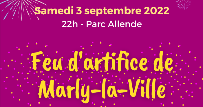 Feu d&rsquo;artifice à Marly-la-Ville