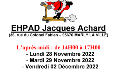 Marché de Noël de l&rsquo;EHPAD Jacques Achard
