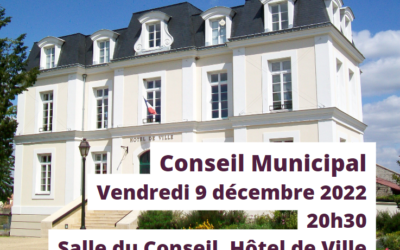 Conseil Municipal du 9 décembre 2022
