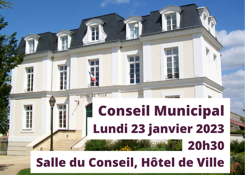 Conseil Municipal du 23 janvier 2023