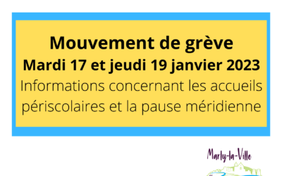 Mouvement de grève les 17 et 19 janvier
