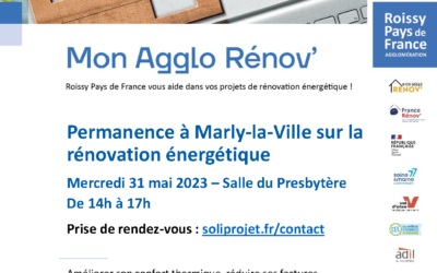 Permanence Mon Agglo Rénov&rsquo; le 31 mai