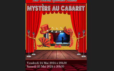 Chup&rsquo;s « Mystère au Cabaret » les 24 et 25 mai, à l&rsquo;Espace Culturel Lucien Jean