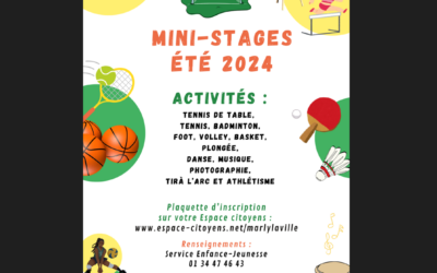 Mini-stages été 2024 : les inscriptions sont ouvertes !