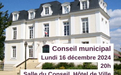 Conseil municipal du 16 décembre 2024